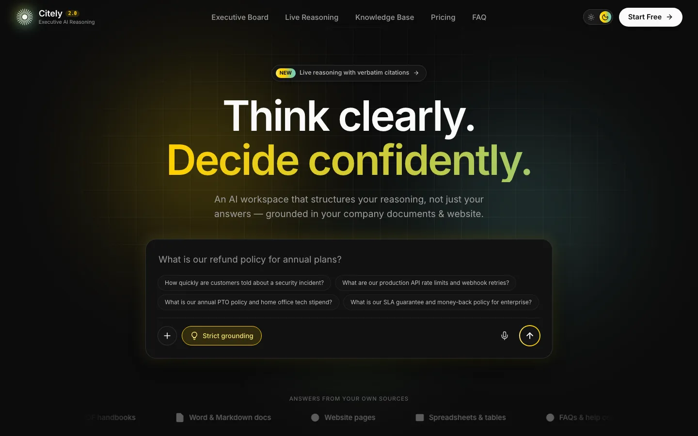 Screenshot of Citely
